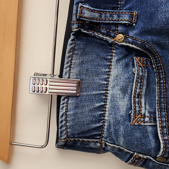 Stretchy denim mini skirt - Picture 5 of 6